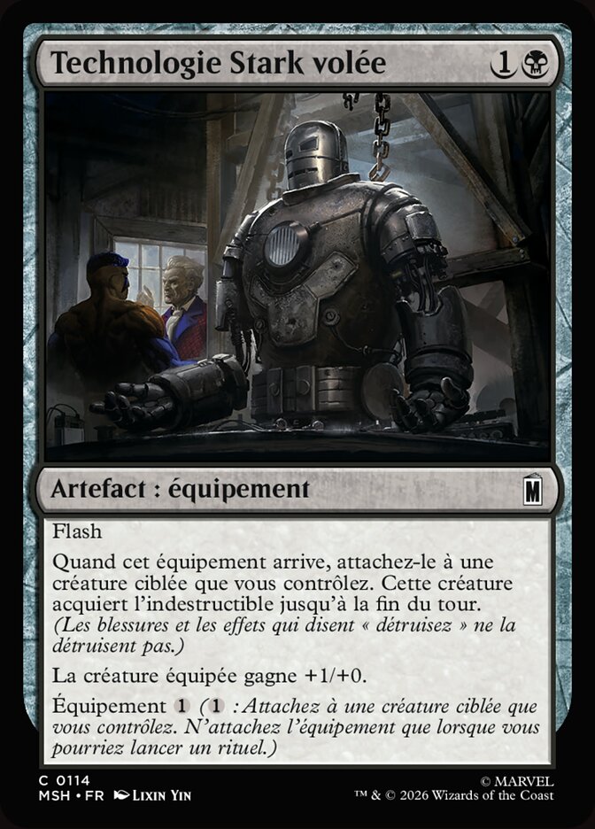 Technologie Stark volée