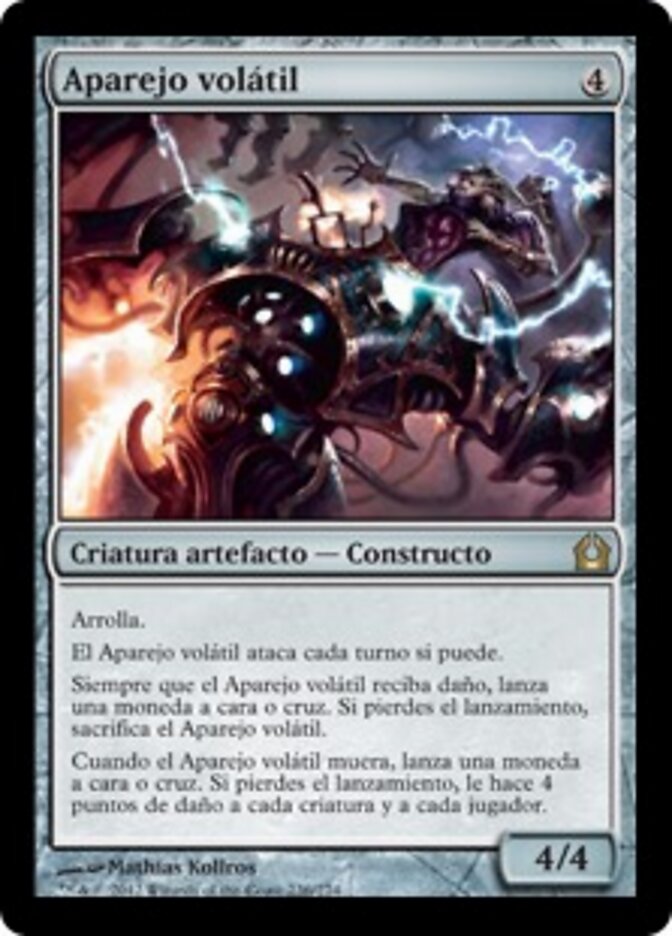 Aparejo volátil