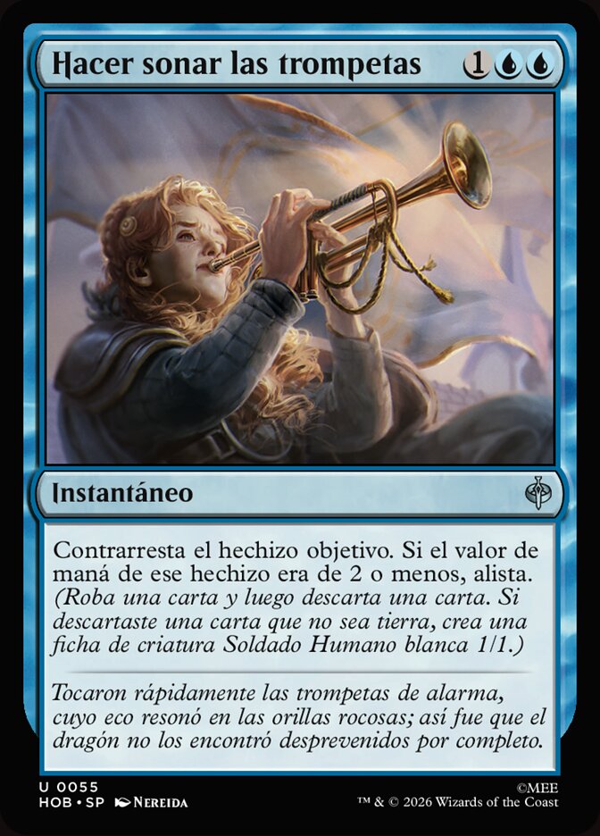 Hacer sonar las trompetas