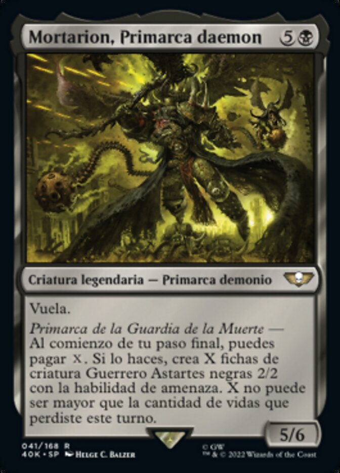 Mortarion, Primarca daemon