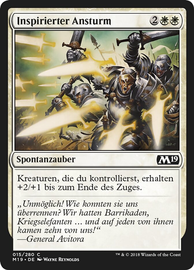 Inspirierter Ansturm