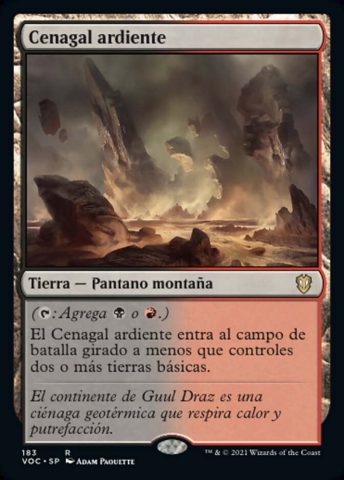Cenagal ardiente