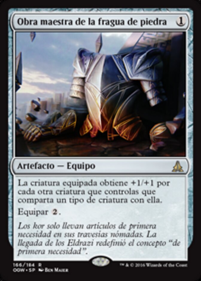 Obra maestra de la fragua de piedra