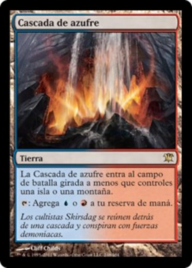 Cascada de azufre