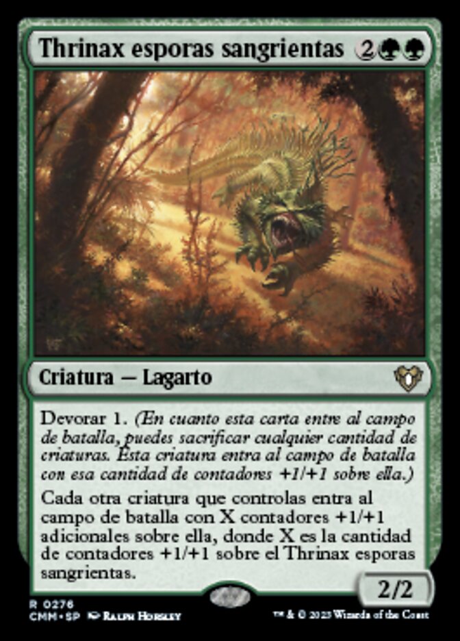 Thrinax esporas sangrientas