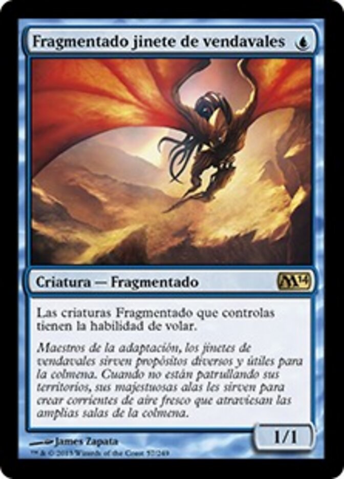 Fragmentado jinete de vendavales
