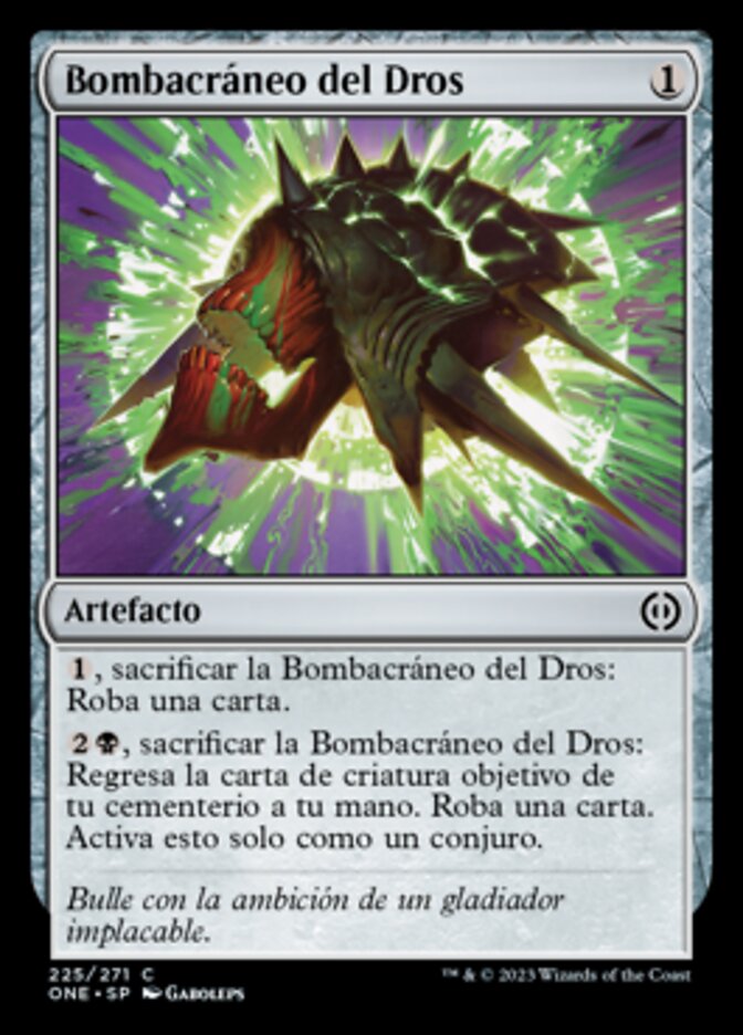 Bombacráneo del Dros