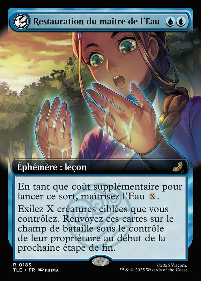 Restauration du maître de l'Eau