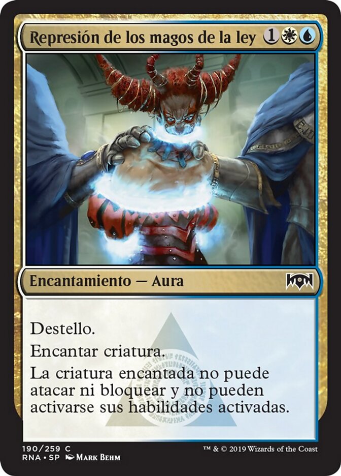 Represión de los magos de la ley