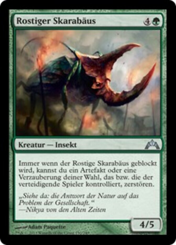 Rostiger Skarabäus