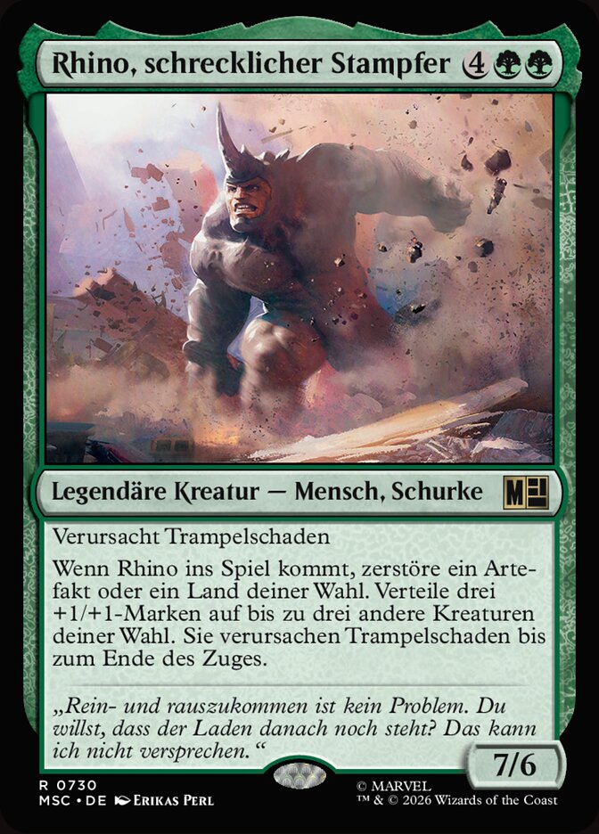 Rhino, schrecklicher Stampfer