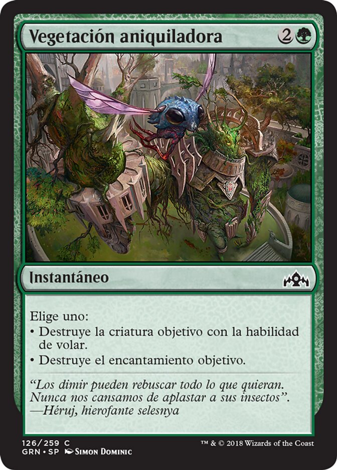 Vegetación aniquiladora