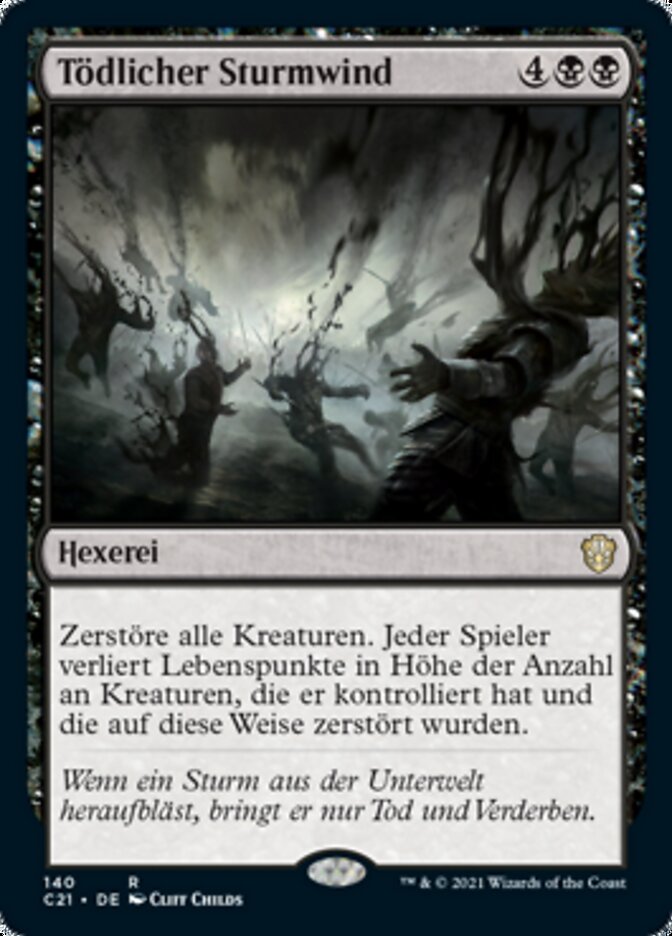 Tödlicher Sturmwind