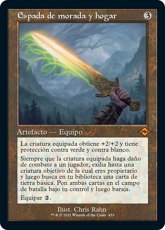Espada de morada y hogar