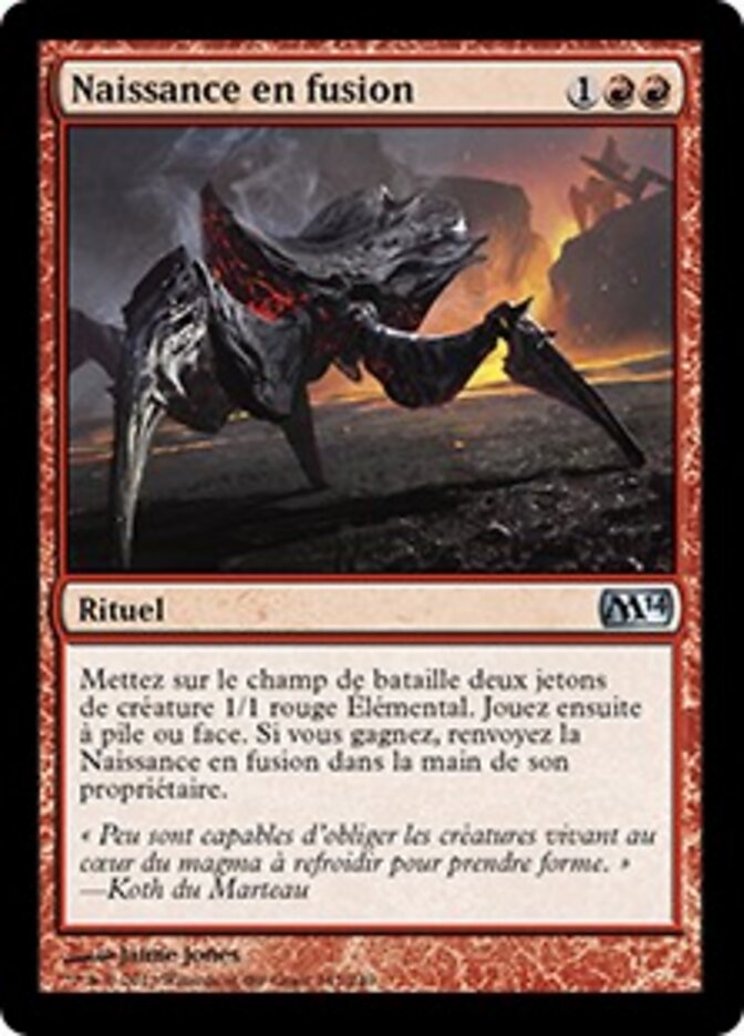 Naissance en fusion