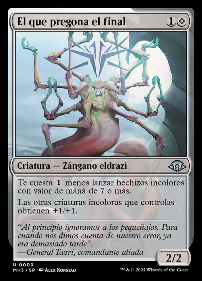 El que pregona el final