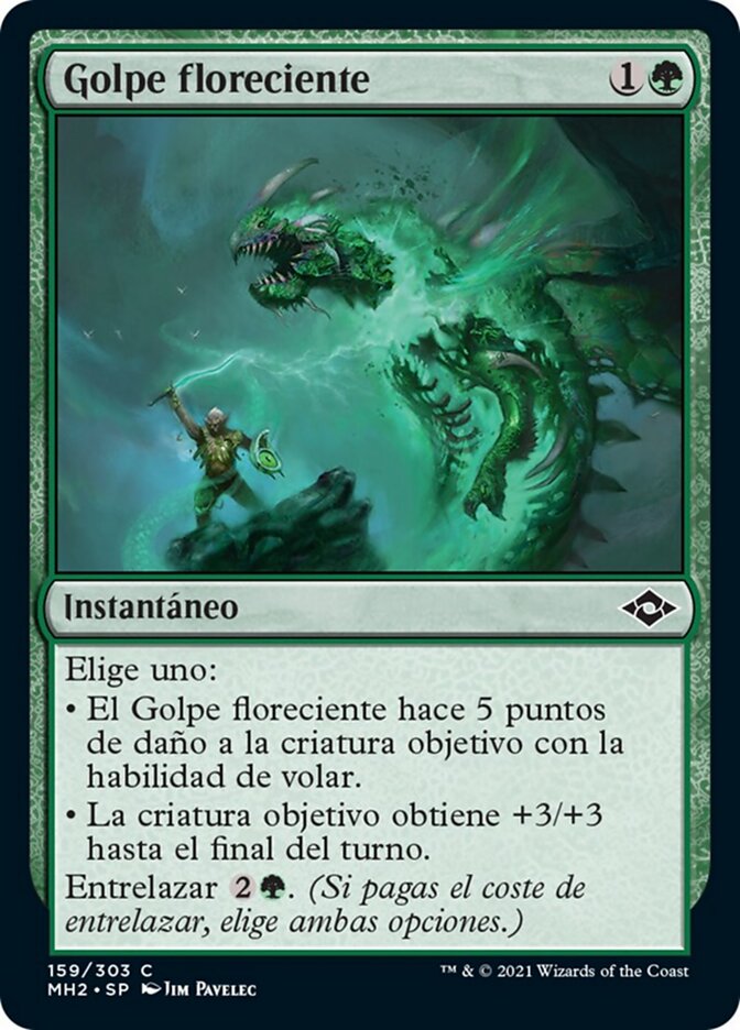 Golpe floreciente