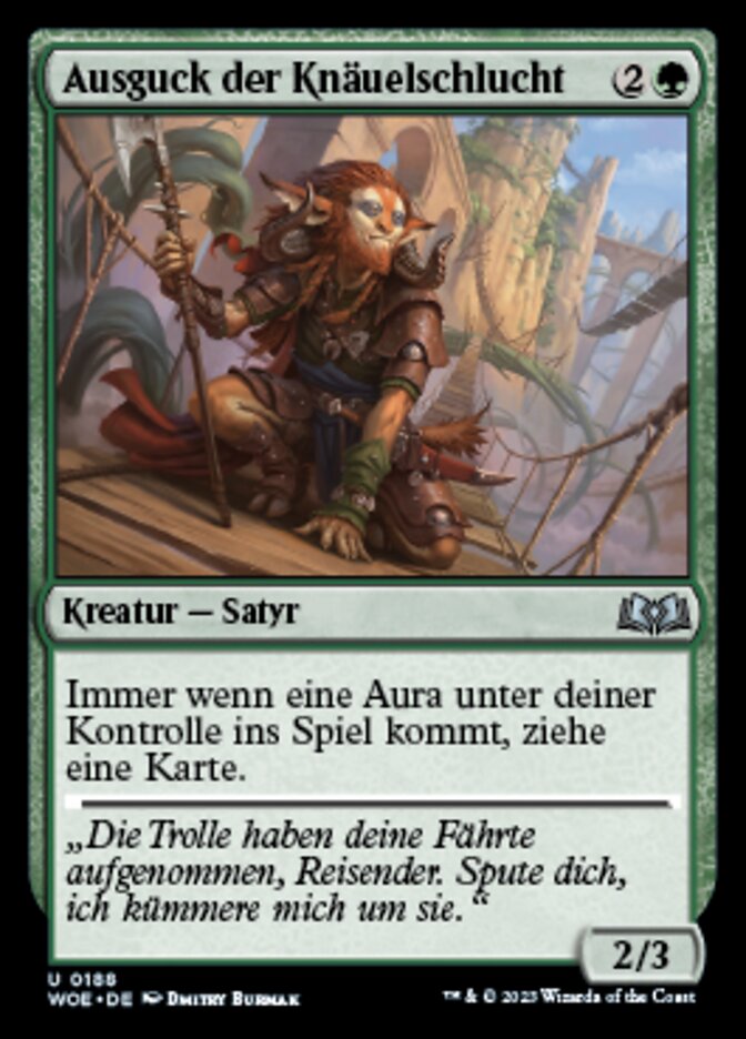 Ausguck der Knäuelschlucht