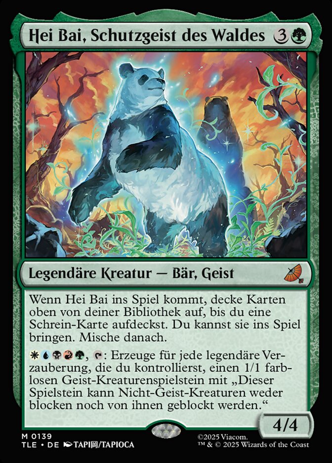 Hei Bai, Schutzgeist des Waldes