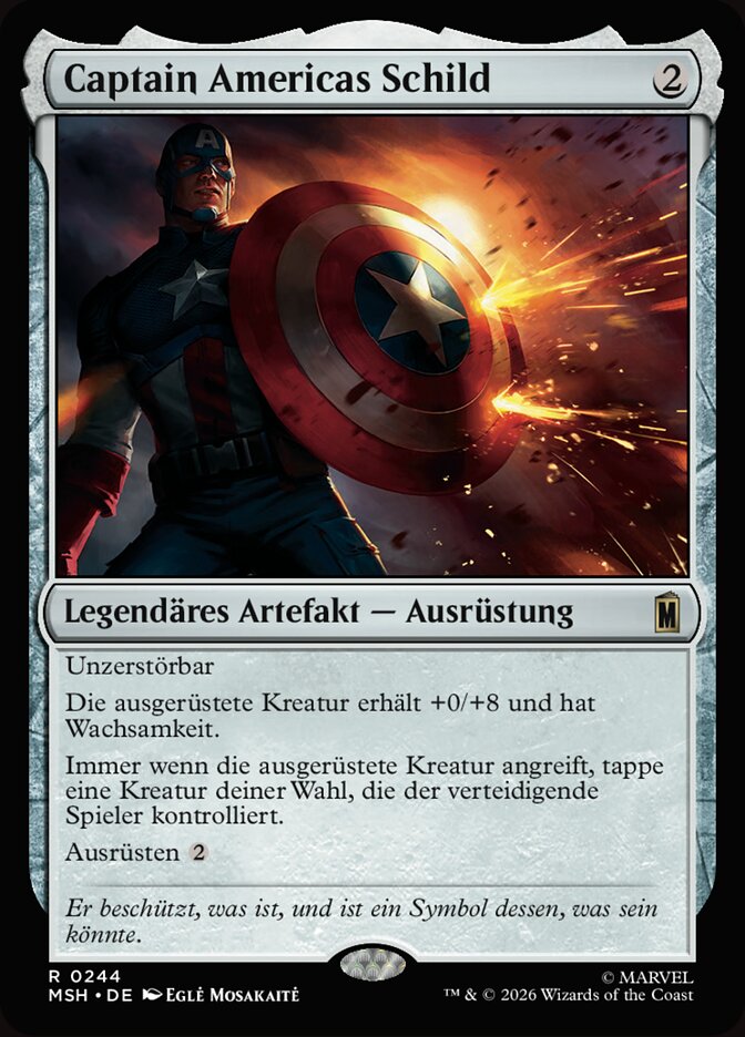 Captain Americas Schild