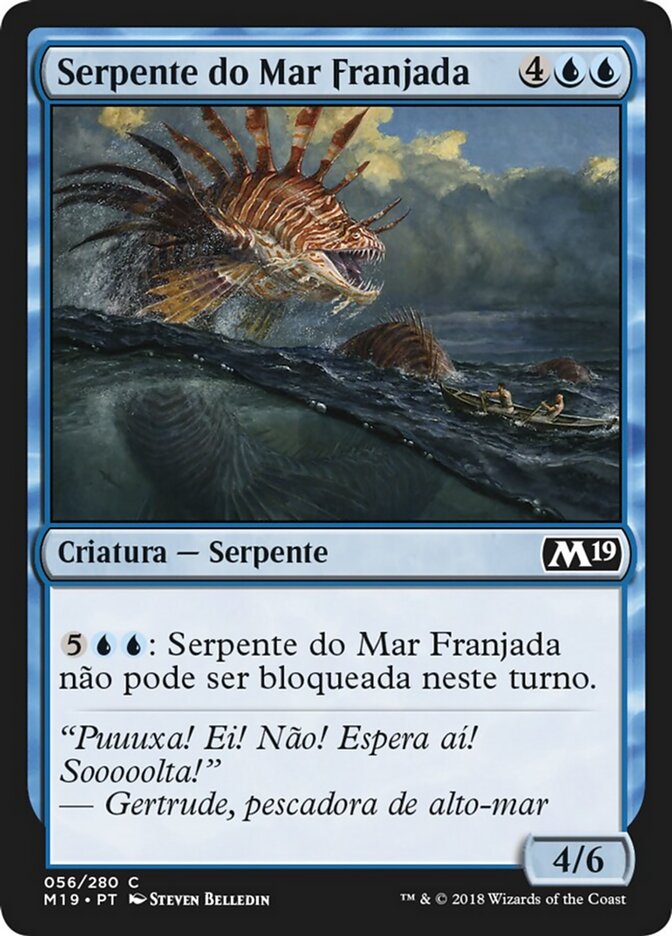 Serpente do Mar Franjada