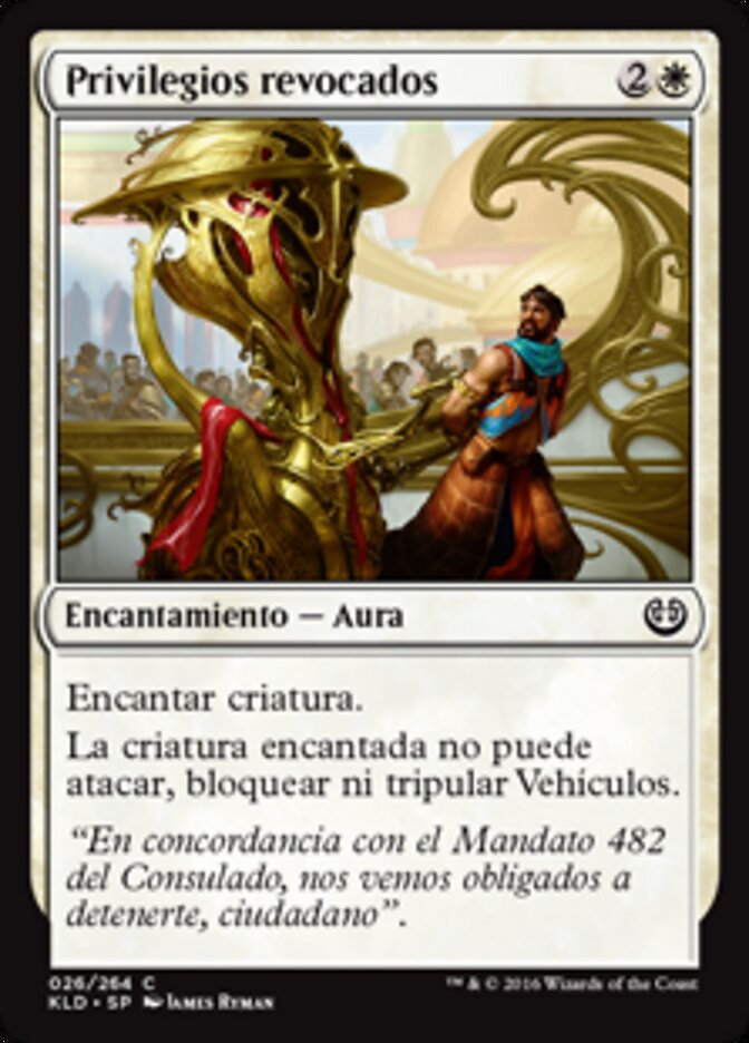 Privilegios revocados