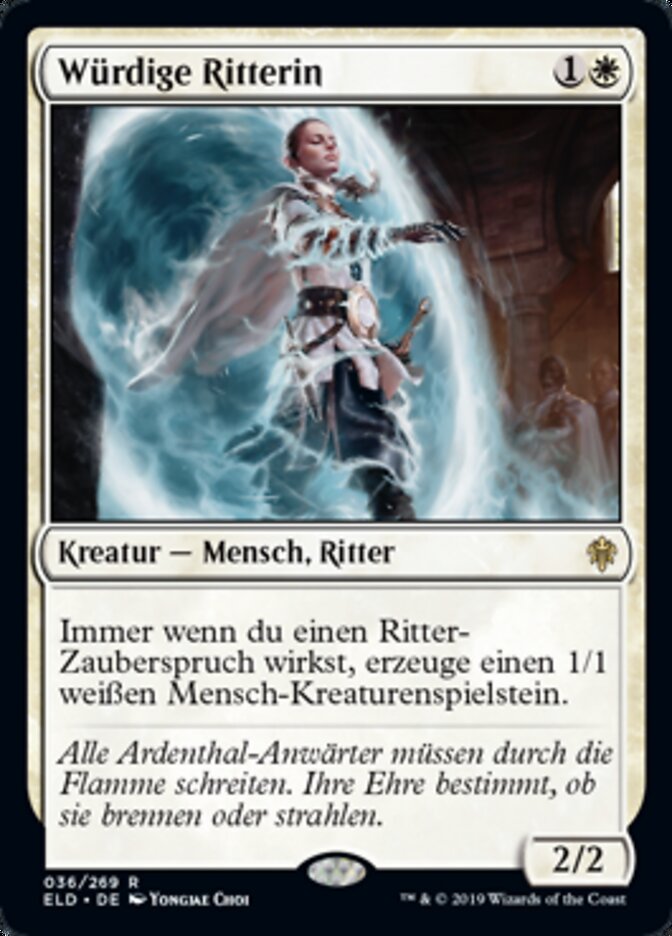 Würdige Ritterin
