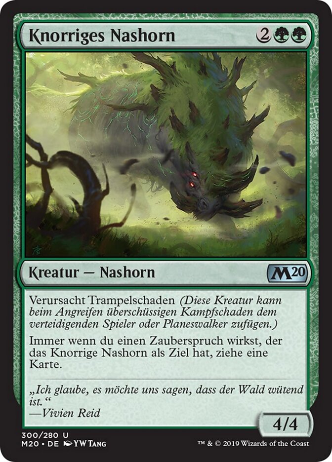 Knorriges Nashorn