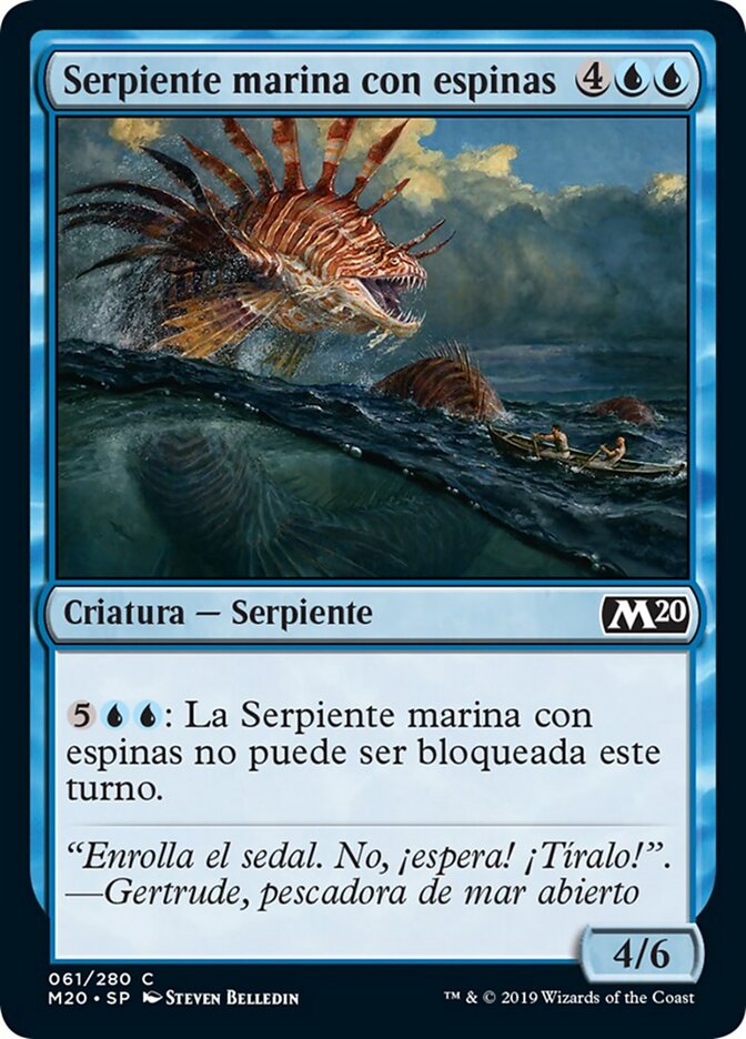 Serpiente marina con espinas