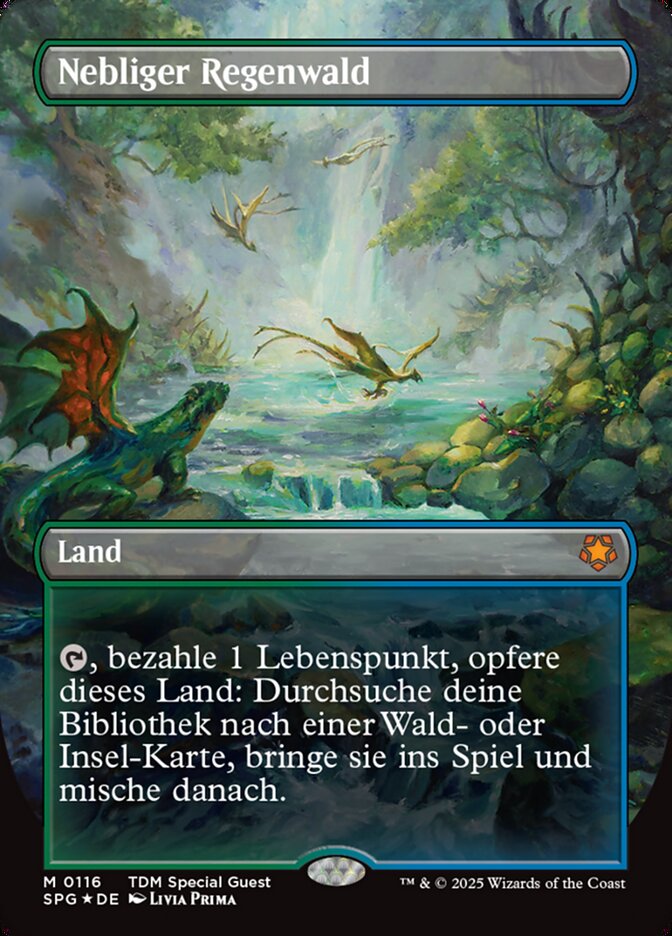 Nebliger Regenwald