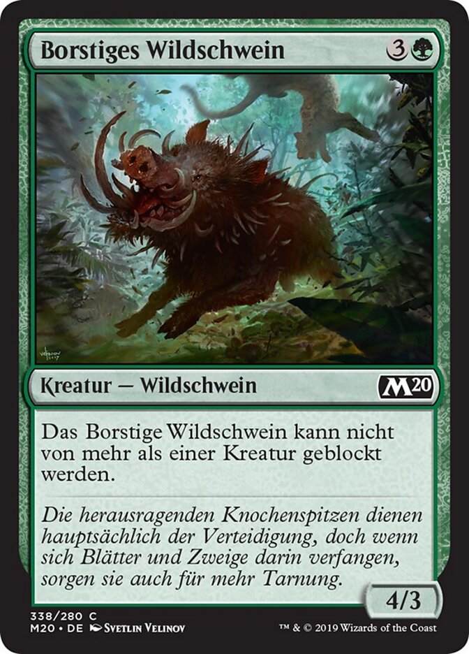Borstiges Wildschwein