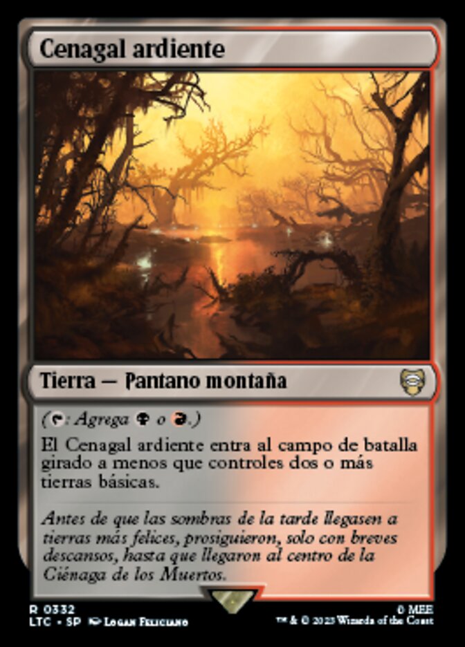Cenagal ardiente