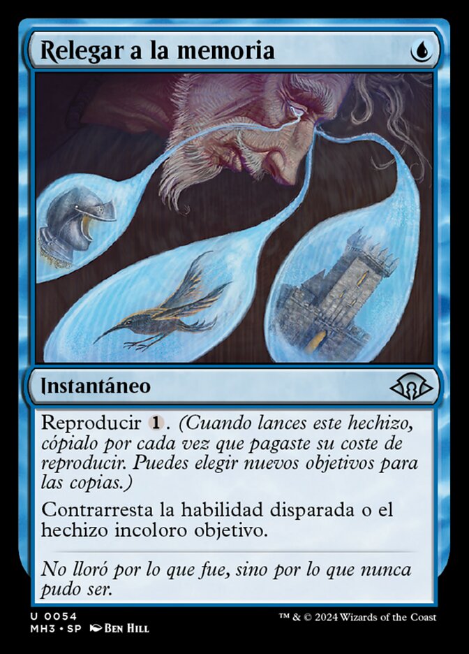 Relegar a la memoria