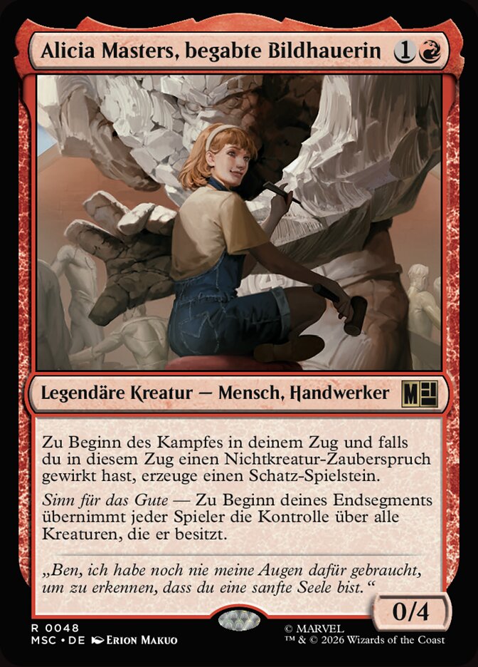 Alicia Masters, begabte Bildhauerin