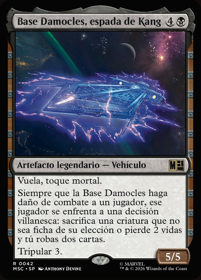 Base Damocles, espada de Kang