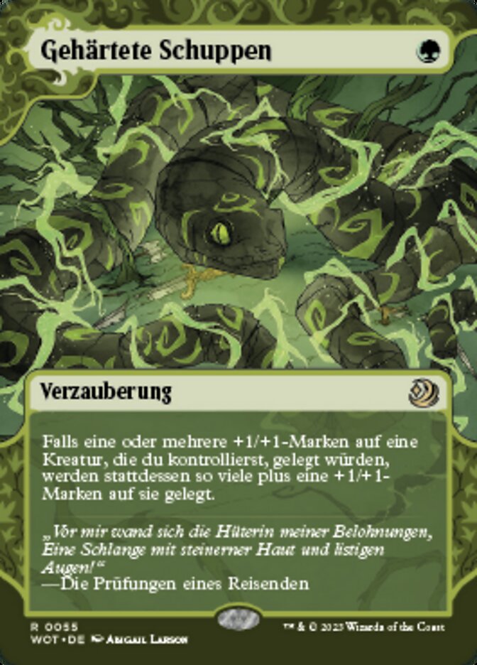Gehärtete Schuppen