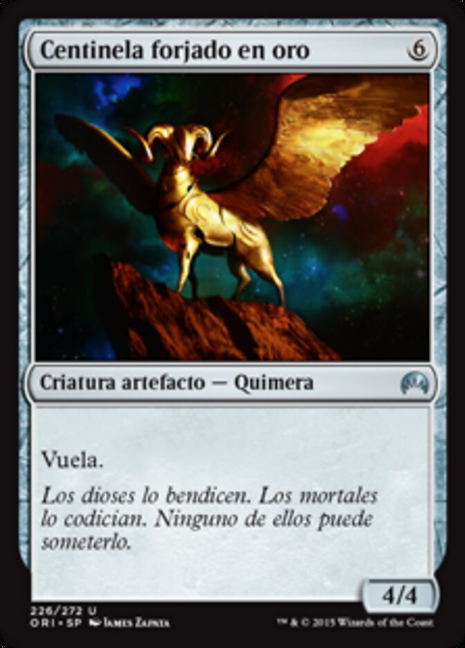 Centinela forjado en oro