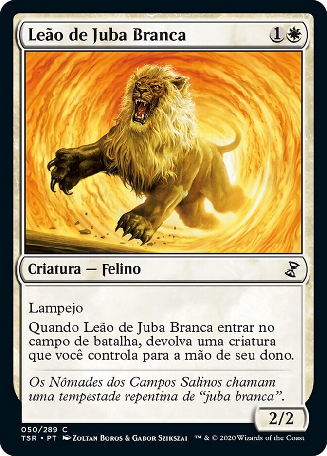 Leão de Juba Branca