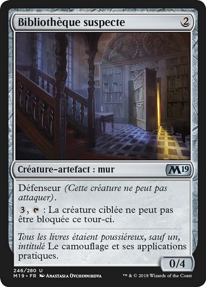 Bibliothèque suspecte