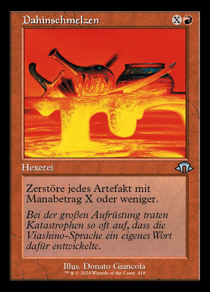 Dahinschmelzen
