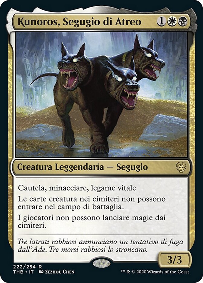 Kunoros, Segugio di Atreo