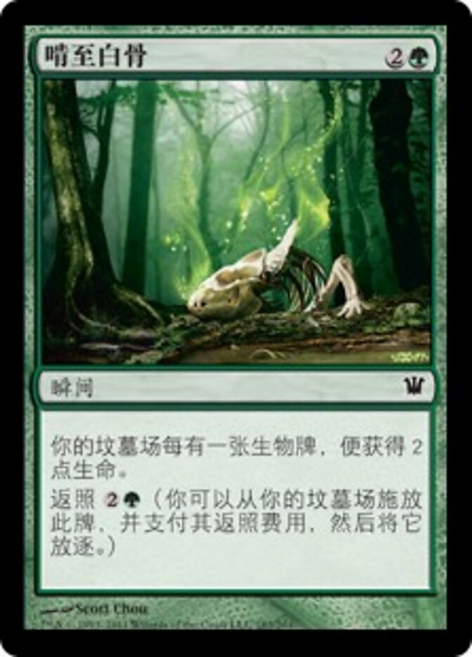 啃至白骨