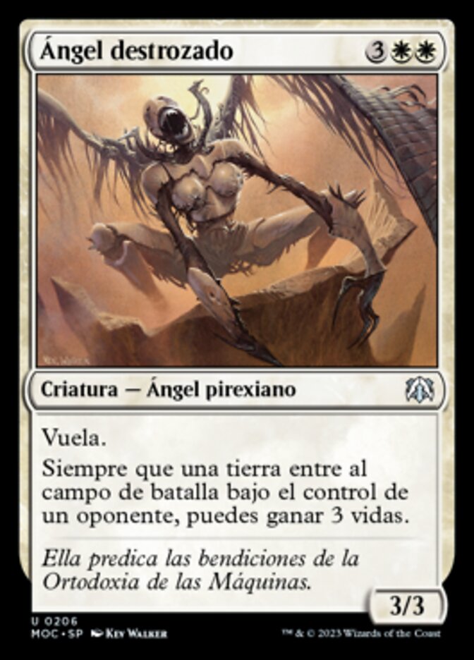 Ángel destrozado