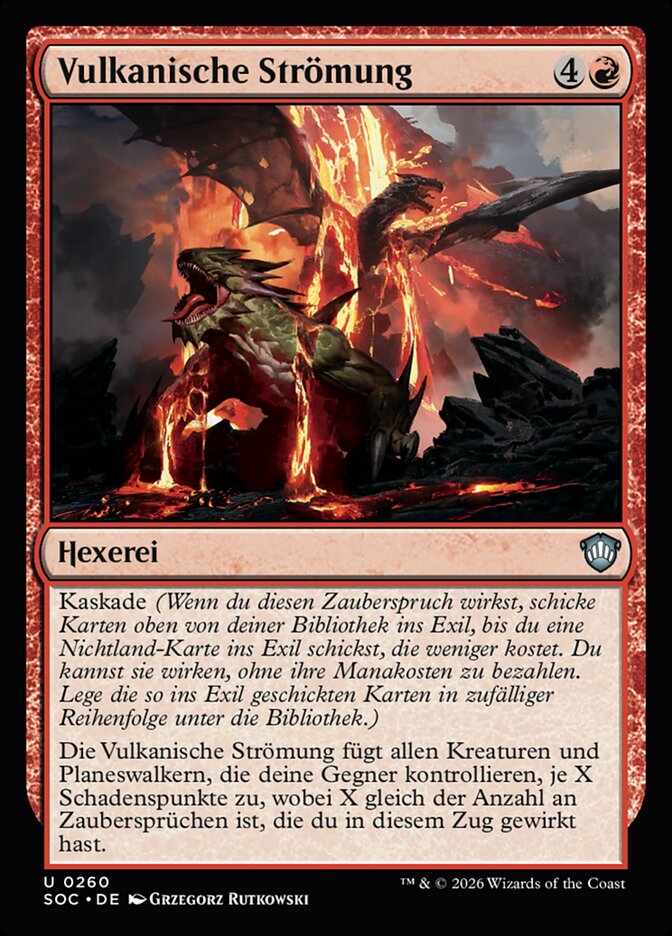 Vulkanische Strömung