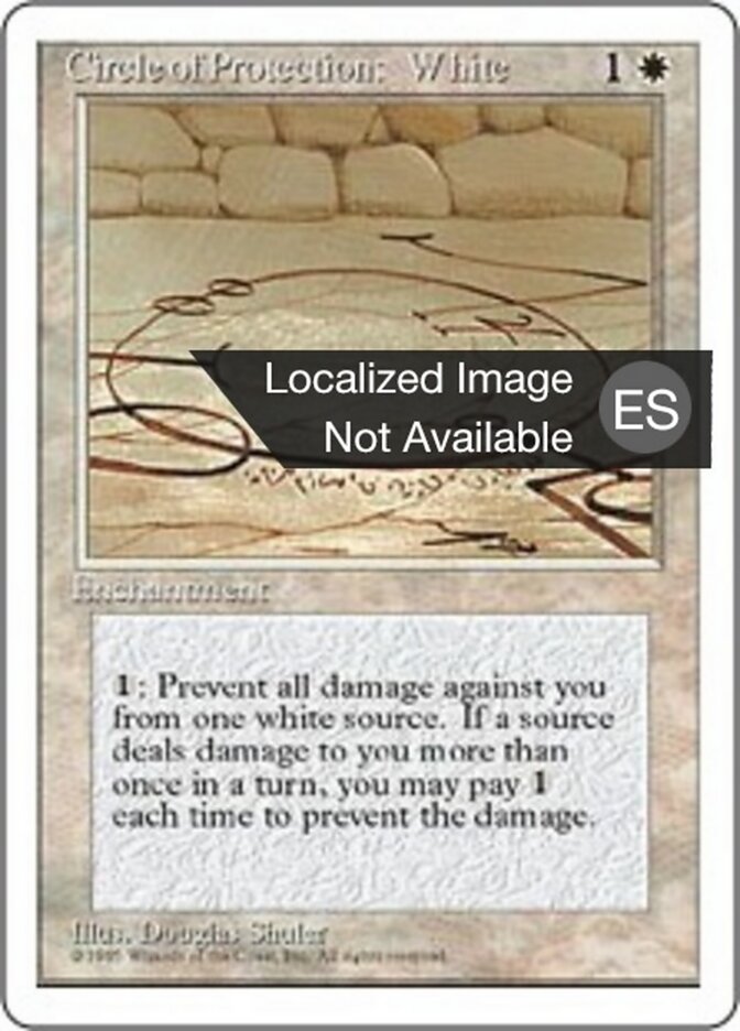 Circulo de protección: Blanco