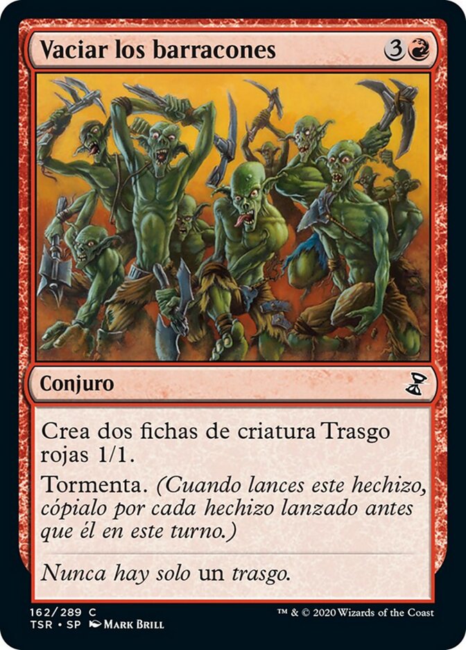 Vaciar los barracones