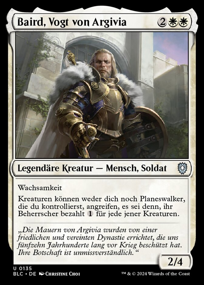 Baird, Vogt von Argivia