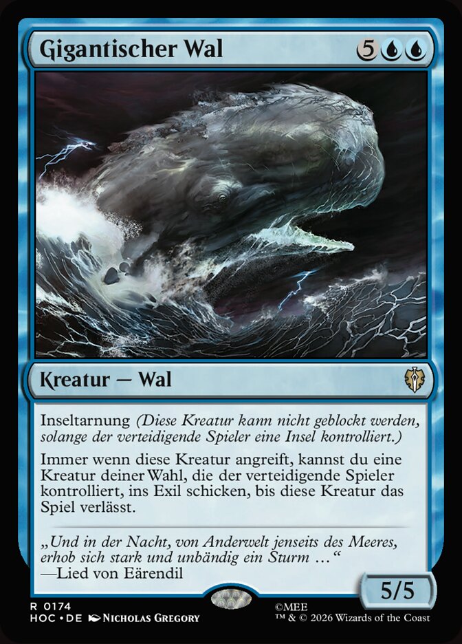 Gigantischer Wal