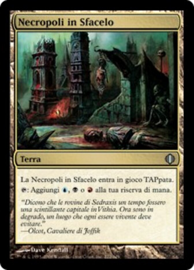 Necropoli in Sfacelo