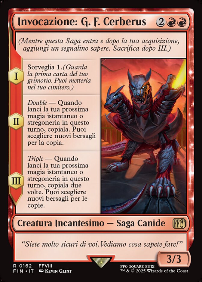 Invocazione: G. F. Cerberus